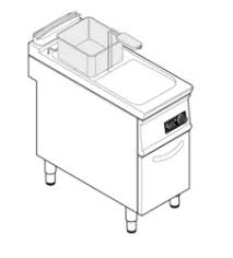FRITÉZA ELEKTRICKÁ DIG.OVL.17 LT 1/2 MODUL NA PODESTAVBĚ