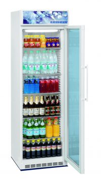 SKŘÍŇ CHLADÍCÍ PROSKLENÁ, VENTILOVANÉ CHLAZENÍ, BÍLÁ