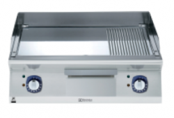 DESKA OPÉKACÍ ELEKTRICKÁ 2/3 HLADKÁ + 1/3 VROUBKOVANÁ CHROMOVANÁ