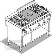 SPORÁK PLYNOVÝ S 1/2 TÁLEM, 4 OTEVŘENÉ HOŘÁKY