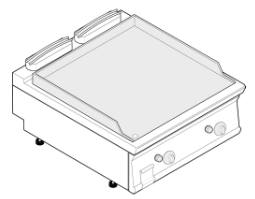 PEČÍCÍ DESKA PLYNOVÁ HLADKÁ 1/1 MODUL