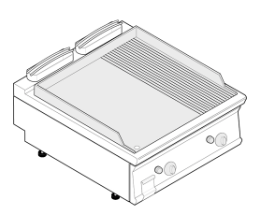 PEČÍCÍ DESKA PLYNOVÁ KOMBINOVANÁ 1/1 MODUL
