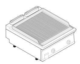 PEČÍCÍ DESKA ELEKTRICKÁ VROUBKOVANÁ 1/1 MODUL