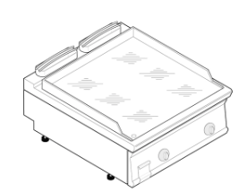 PEČÍCÍ DESKA ELEKTRICKÁ CHROMOVANÁ 1/1 MODUL