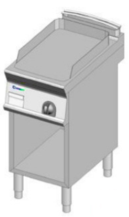 PEČÍCÍ DESKA ELEKTRICKÁ HLADKÁ 1/2 MODUL NA PODESTAVBĚ