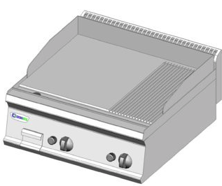 GRILOVACÍ DESKA S KOMBINOVANOU PLOCHOU PLYNOVÁ